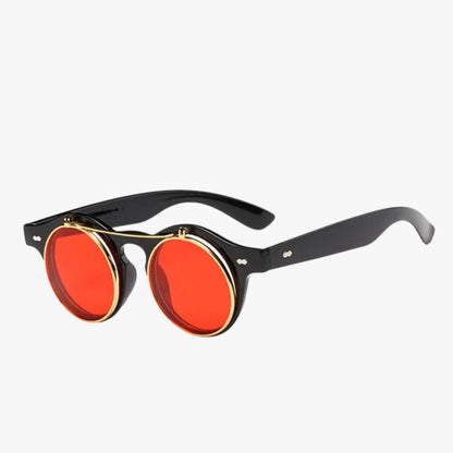 Zain | Retro Unisex Sonnenbrille Doppelobjektiv Flip & UV-Schutz