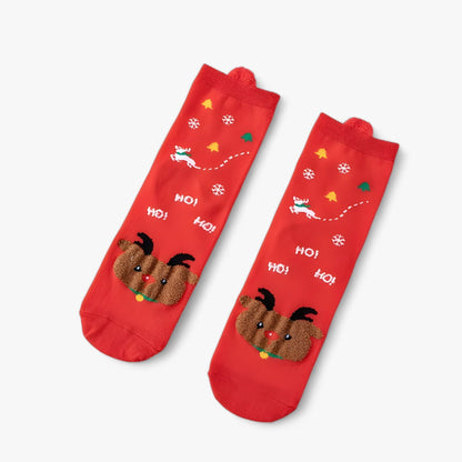 Urlaubsvergnügen | Weihnachtsstrümpfe mit Cartoon-Motiven