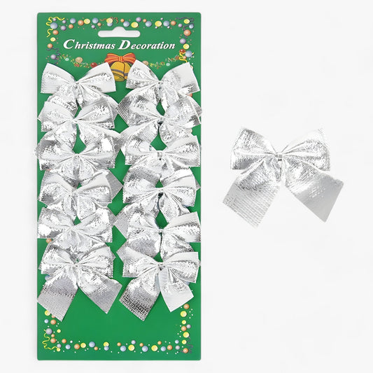 Weihnachtsdekoration | Mini Hängevorrichtungen Rote und Goldene Schleifen - Perfekt für DIY und Geschenkdekoration