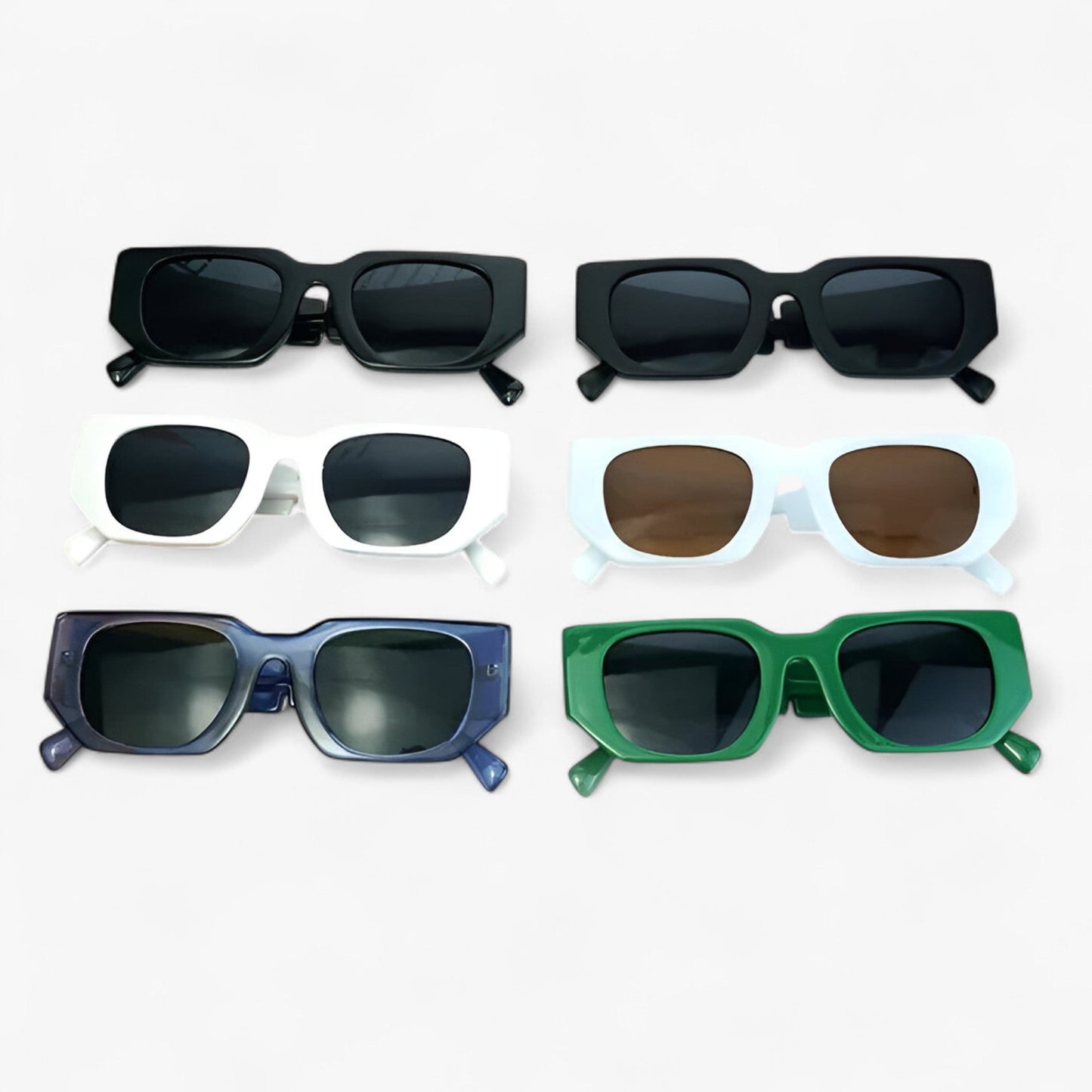 Axel | Rechteckige Sonnenbrille im Punk-Stil 2025