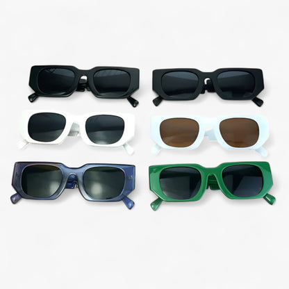 Axel | Rechteckige Sonnenbrille im Punk-Stil 2025