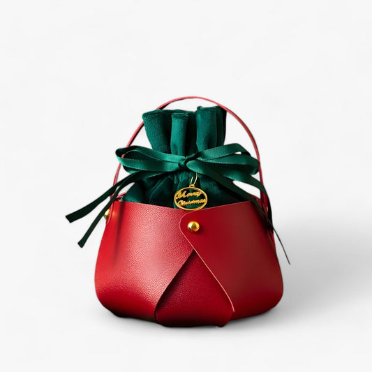 1 Stück Weihnachtsapfel-Tasche - Tragbare Geschenkbox für festliche Verpackung
