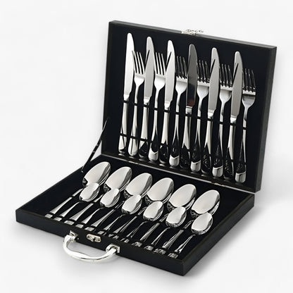 Isabel | 24-teiliges Besteckset – Stilvoll und langlebig Edelstahl Besteck