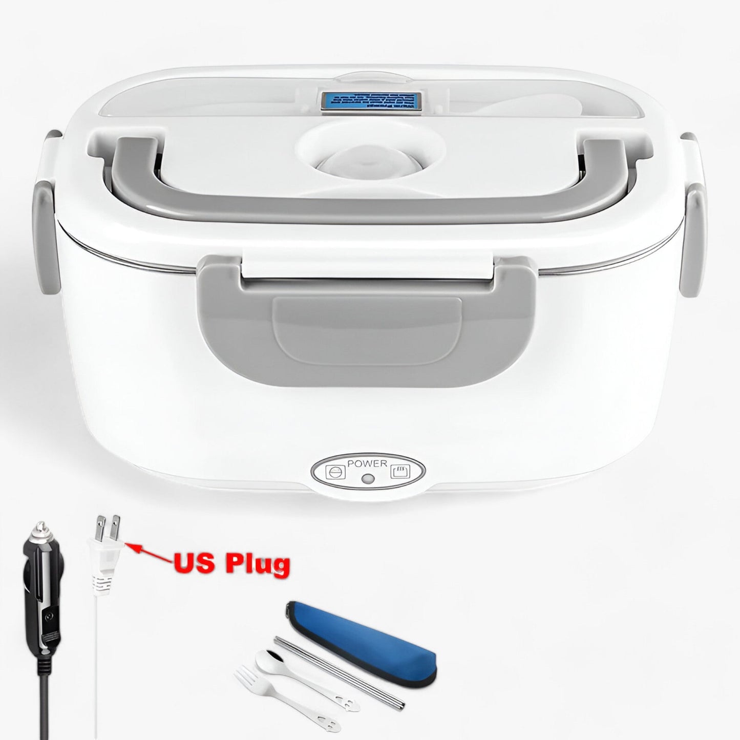 FreshHeat | Elektrische Lunchbox - Tragbarer Lebensmittelwärmer für Büro und Schule