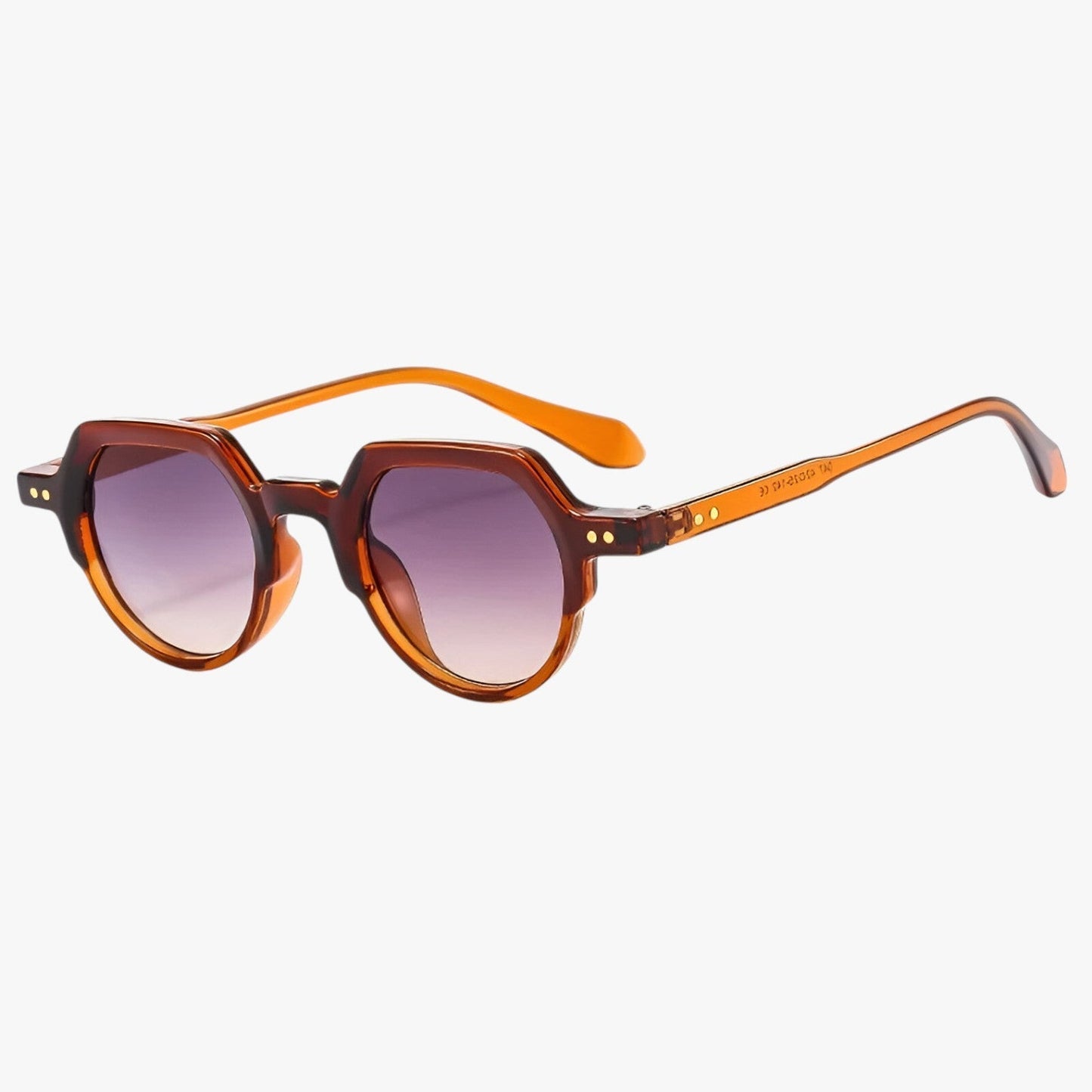 Eden | Sonnenbrille Punk UV400 Unregelmäßiges Retro-Design mit Ozeanischen Gläsern