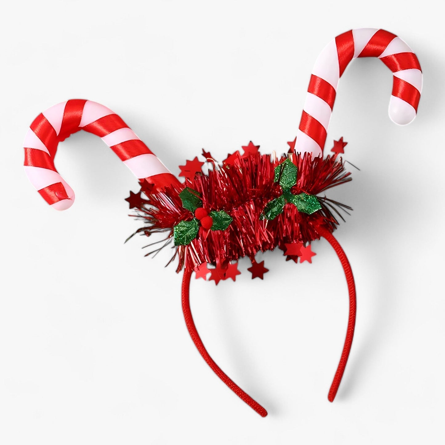 Weihnachts-Diadem mit LED-Schneeflocken-Lichtern - Festliches Stirnband für Mädchen und Frauen