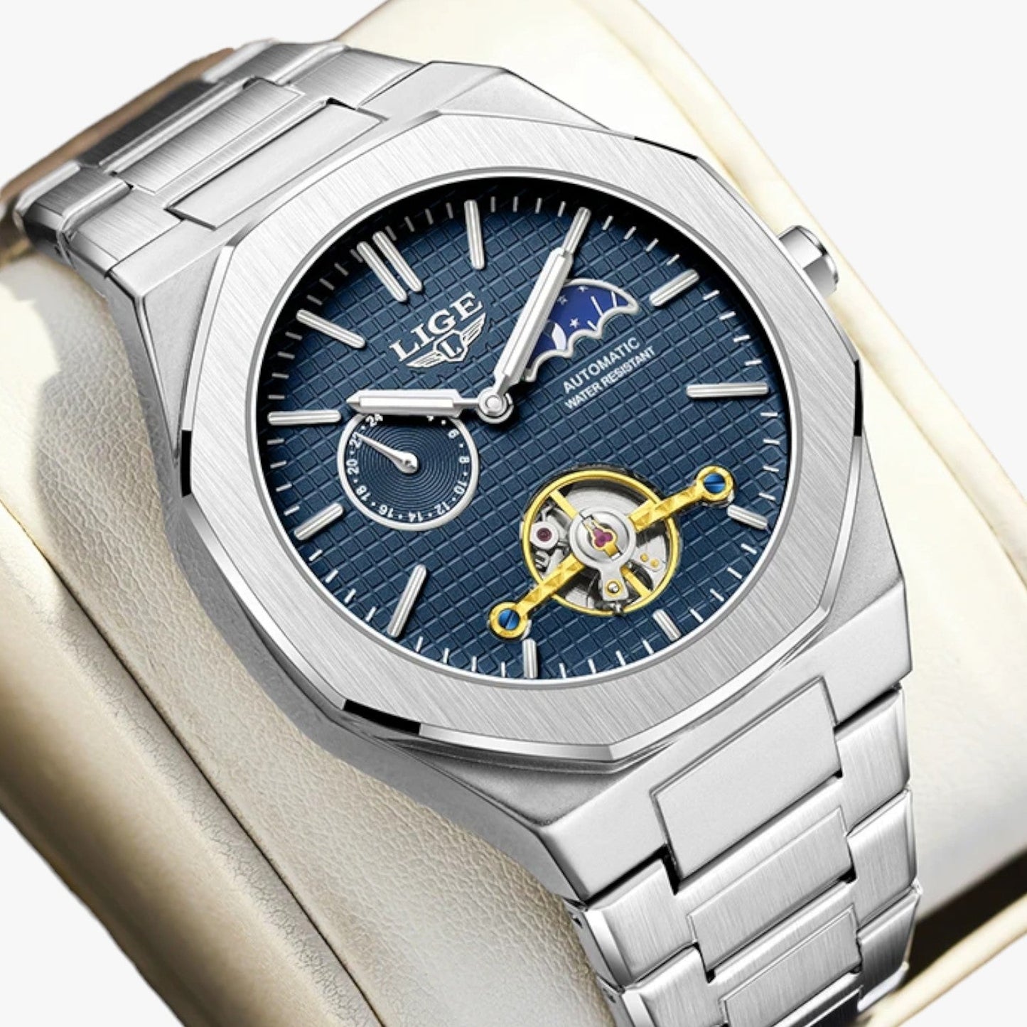 Lennox | Wasserdichte Luxus mechanische Uhr