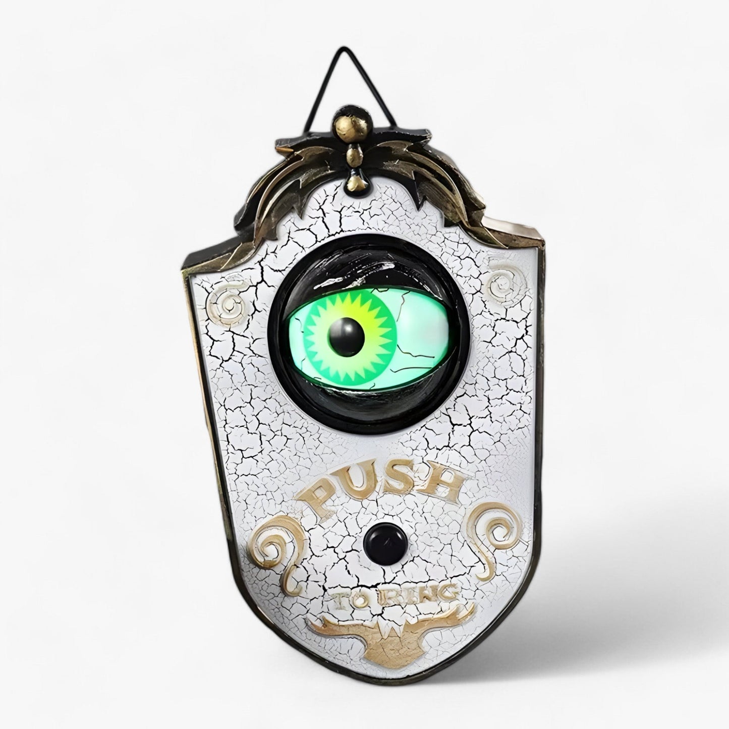 Halloween-Spinne Klingel | Leuchtende Horrordekoration - Gruseliger Klang & Leuchtendes Auge für eine Geisterhaus-Atmosphäre