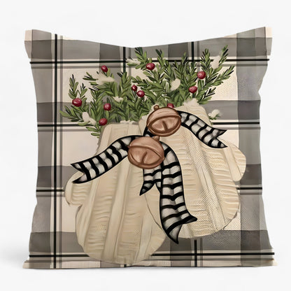Frostig | Weihnachtskissenbezug aus Leinen – festliche und gemütliche Dekoration für Zuhause