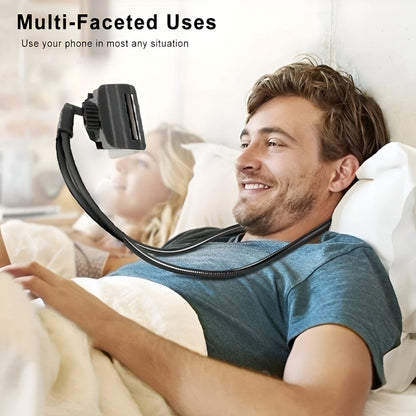 Flexibler Freihand-Handyhalter mit Nackenstütze