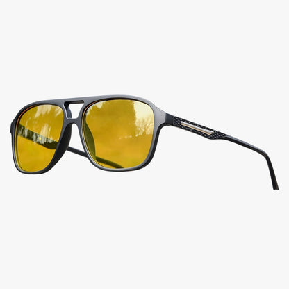 Harrison | Retro-Quadratische Sonnenbrille mit UV400-Schutz und Nachtblick