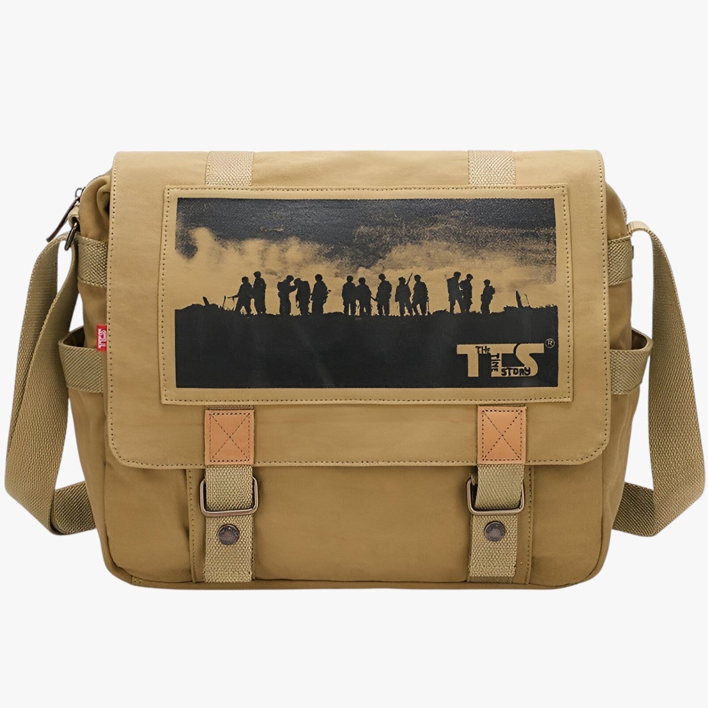 Ethan | Große Vintage-Leinenslingtasche