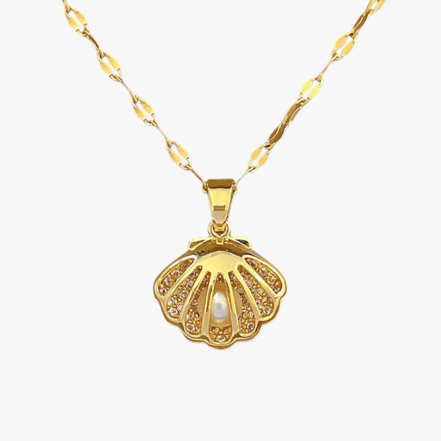 Nadia | Retro-Muschel-Perlenkette