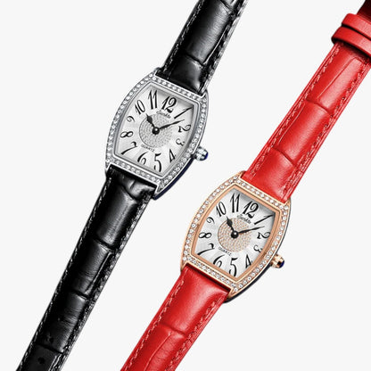 Seraphina | Eleganter Damenarmbanduhr LIGE Sunkta Quarz, Leder, Wasserdicht