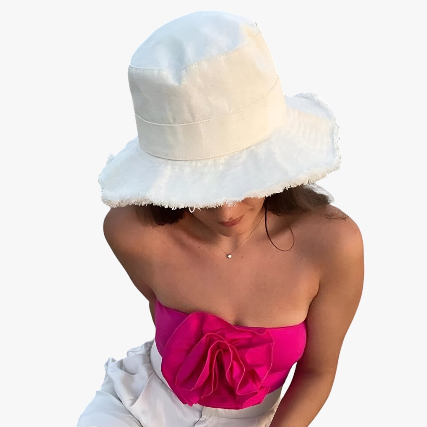 Nadine | Damen Denim Hut - Sonnenschutz, Verstellbar und Perfekt für Draußen