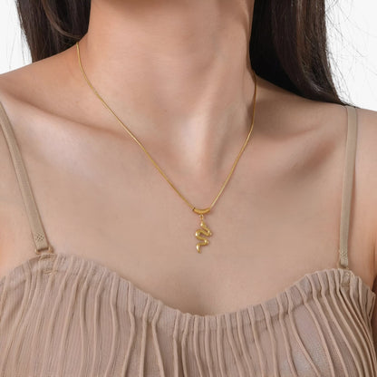 Zuri | Vintage goldene Schlangenkette