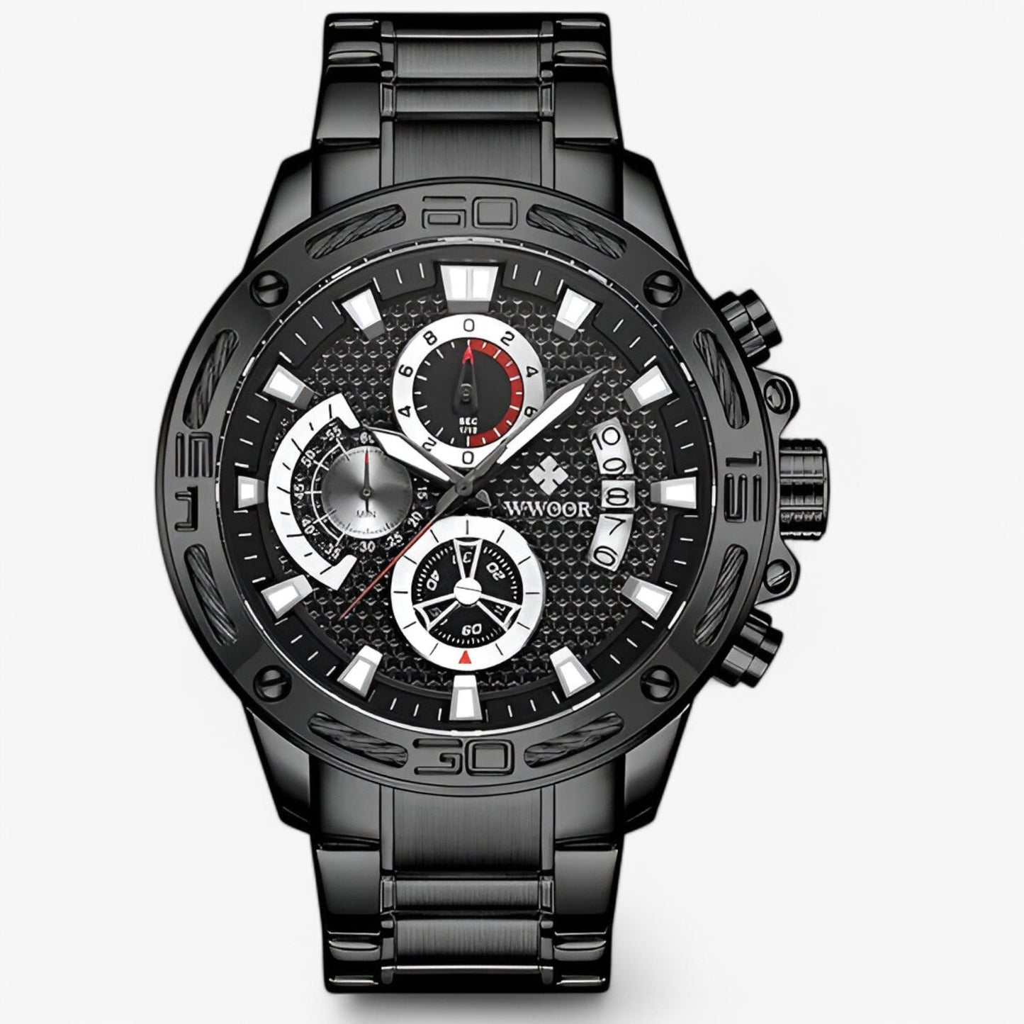 Linus | Luxus-Chronographenuhr aus Edelstahl