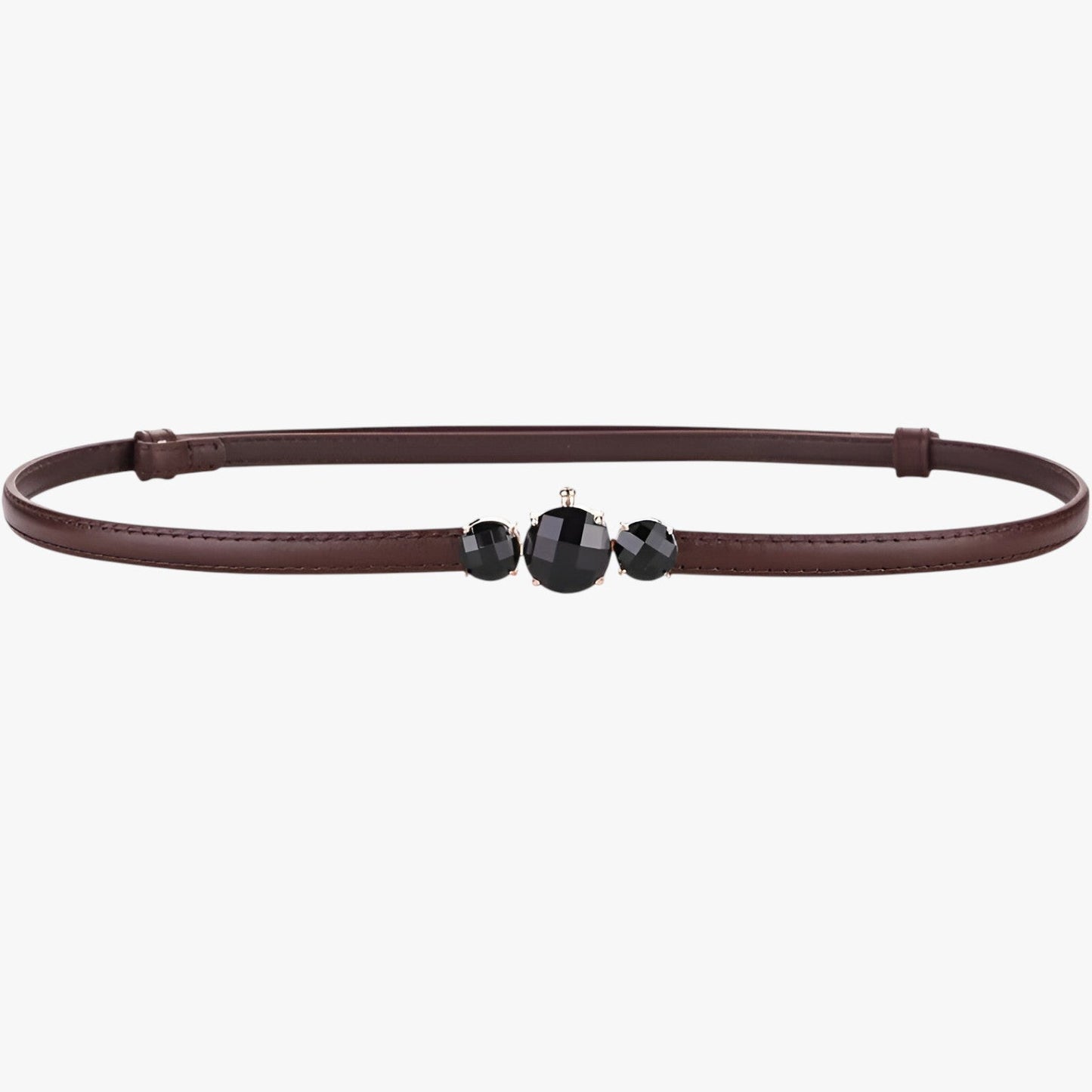 Caesy | Schmale Taille aus echtem Leder - Verstellbare Eleganz