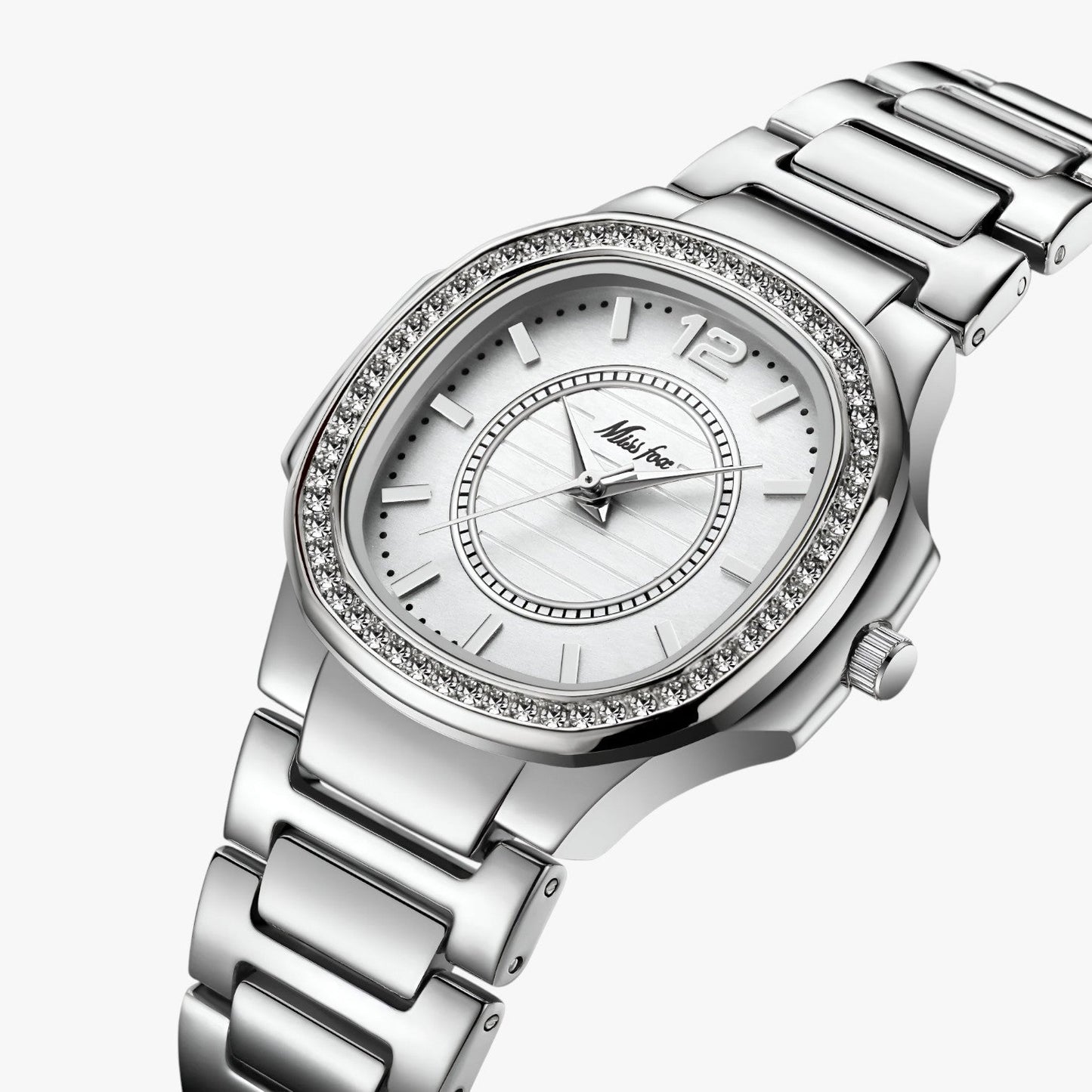 Gwen | Elegante wasserdichte Uhr mit Diamanten