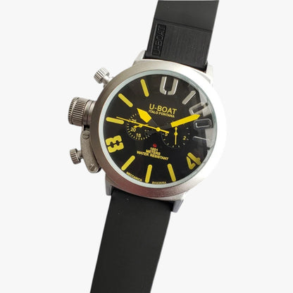 Kian | Sportuhr aus Edelstahl mit Silikonarmband