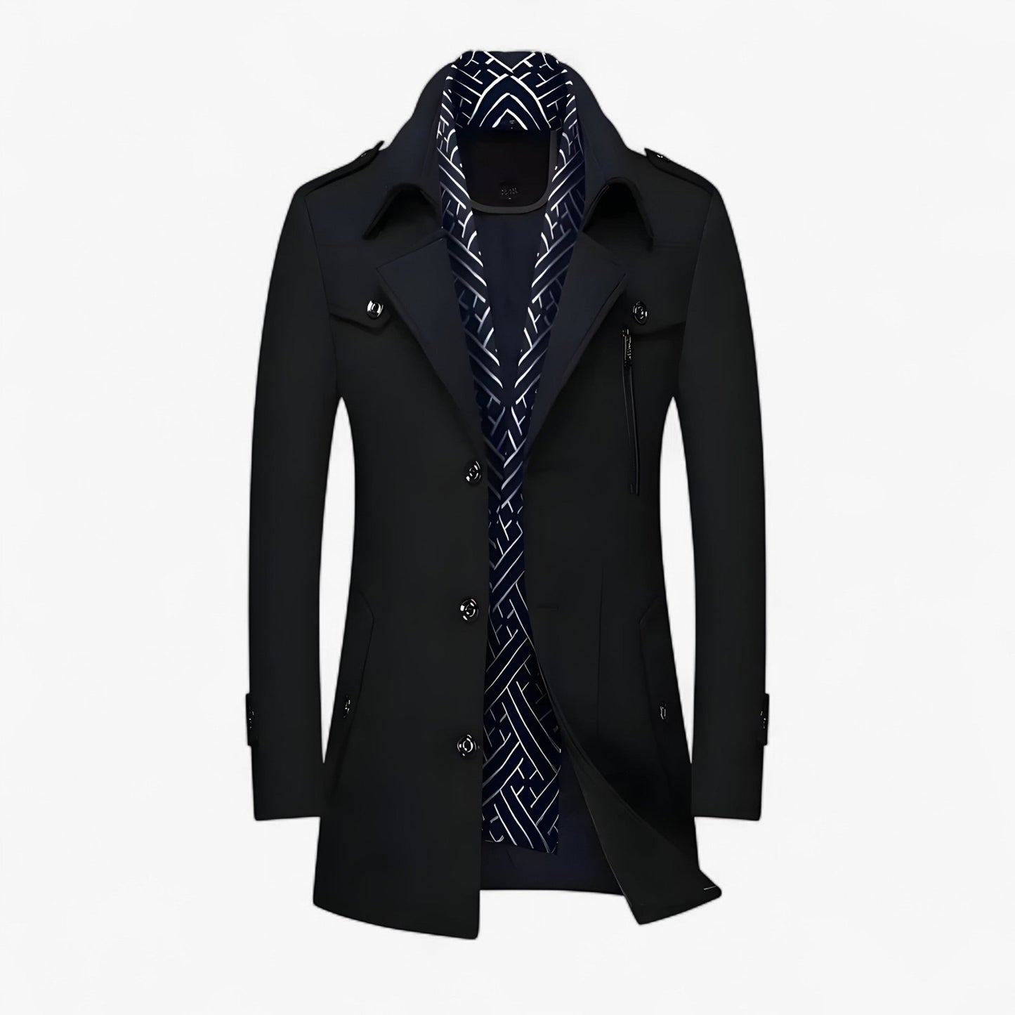 King | Mittellanger Wollmantel