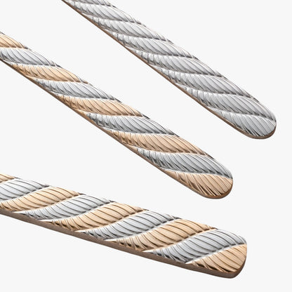 Haley | Set aus geflochtenem Besteck aus Edelstahl