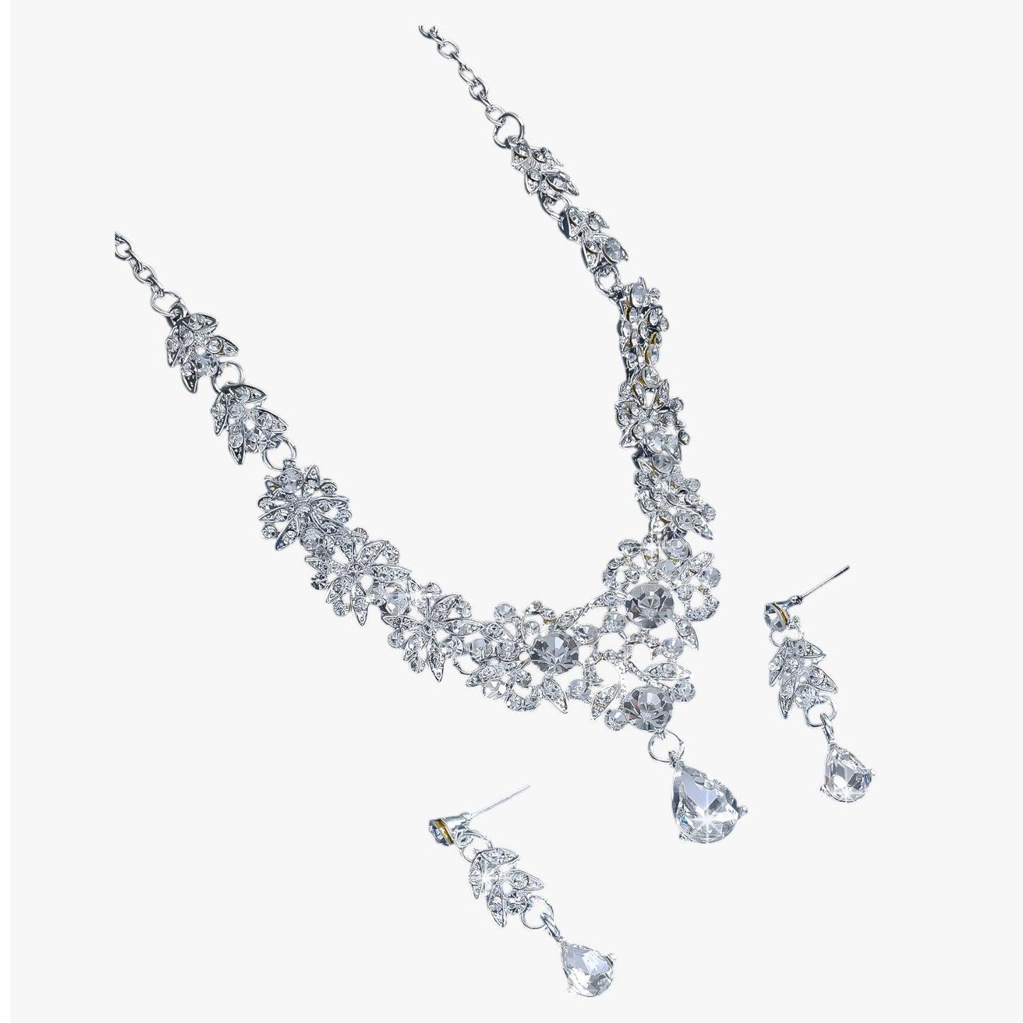 Diana | Elegantes Kristall-Schmuckset in Rot für Hochzeiten und Feiern