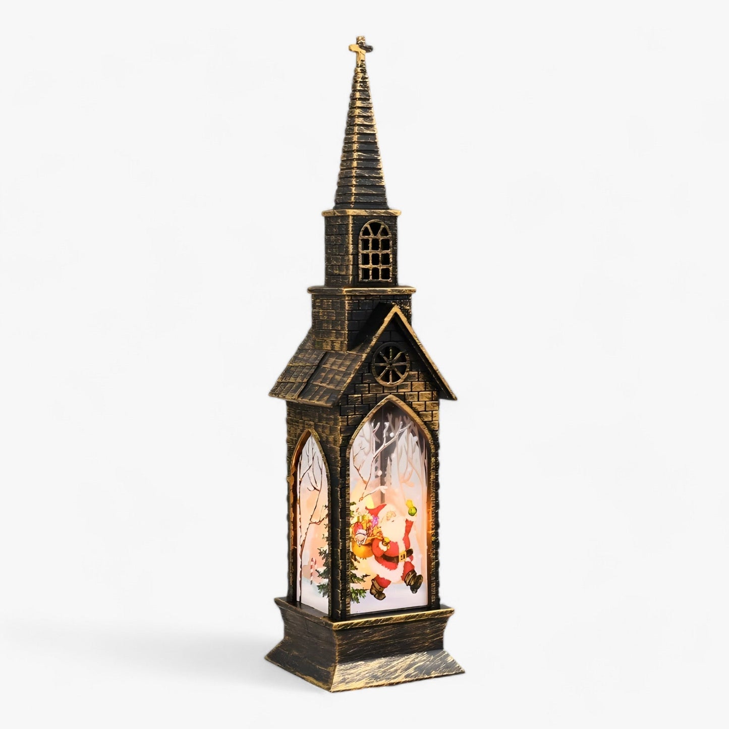 Dekorative LED Tischlaterne Weihnachtsmann & Schneemann - Märchenhaftes Licht für Weihnachtsdekoration