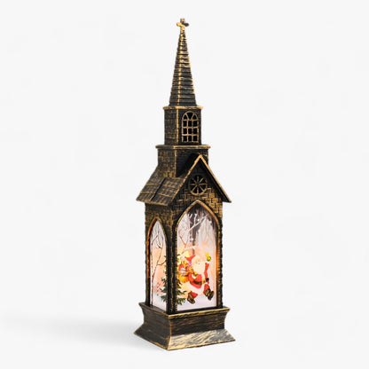 Dekorative LED Tischlaterne Weihnachtsmann & Schneemann - Märchenhaftes Licht für Weihnachtsdekoration