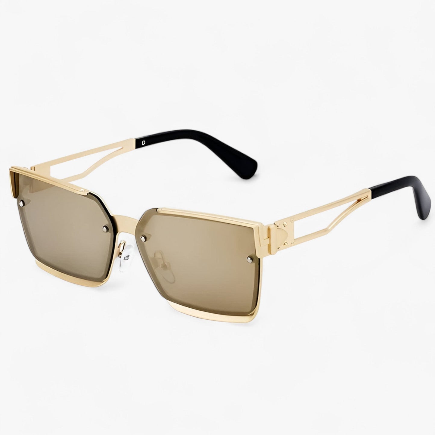 Gregorius | Vintage Punk Quadratische Metallrahmen Sonnenbrille