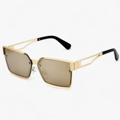 Gregorius | Vintage Punk Quadratische Metallrahmen Sonnenbrille