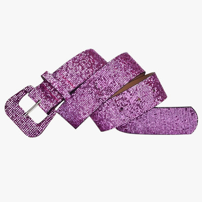 Zoe | Glänzender Gürtel mit Pailletten für Jeans und Mäntel