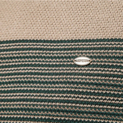 Eugene | Herren Ringel-Pullover mit Rundhalsausschnitt – Slim Fit und hochwertige Wärme