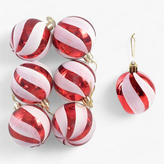 Weihnachten | 6 Stück Weihnachtskugeln – ideale Dekorationen für den Baum