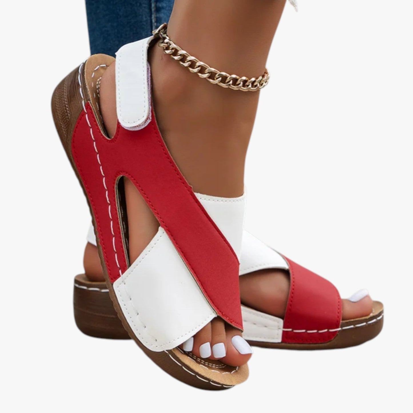 Rachelle | Sommerlicher Komfort mit Stil - Weiche und leichte Keilsandalen