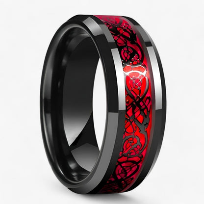 Keltisches Liebesring-Set mit Herzstein