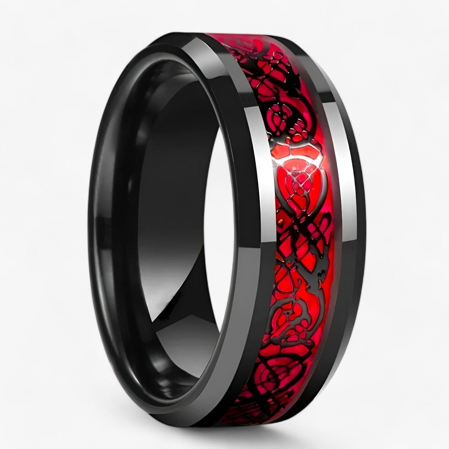 Lyra & Aidan | Keltisches Liebesring-Set mit Herzsteinen