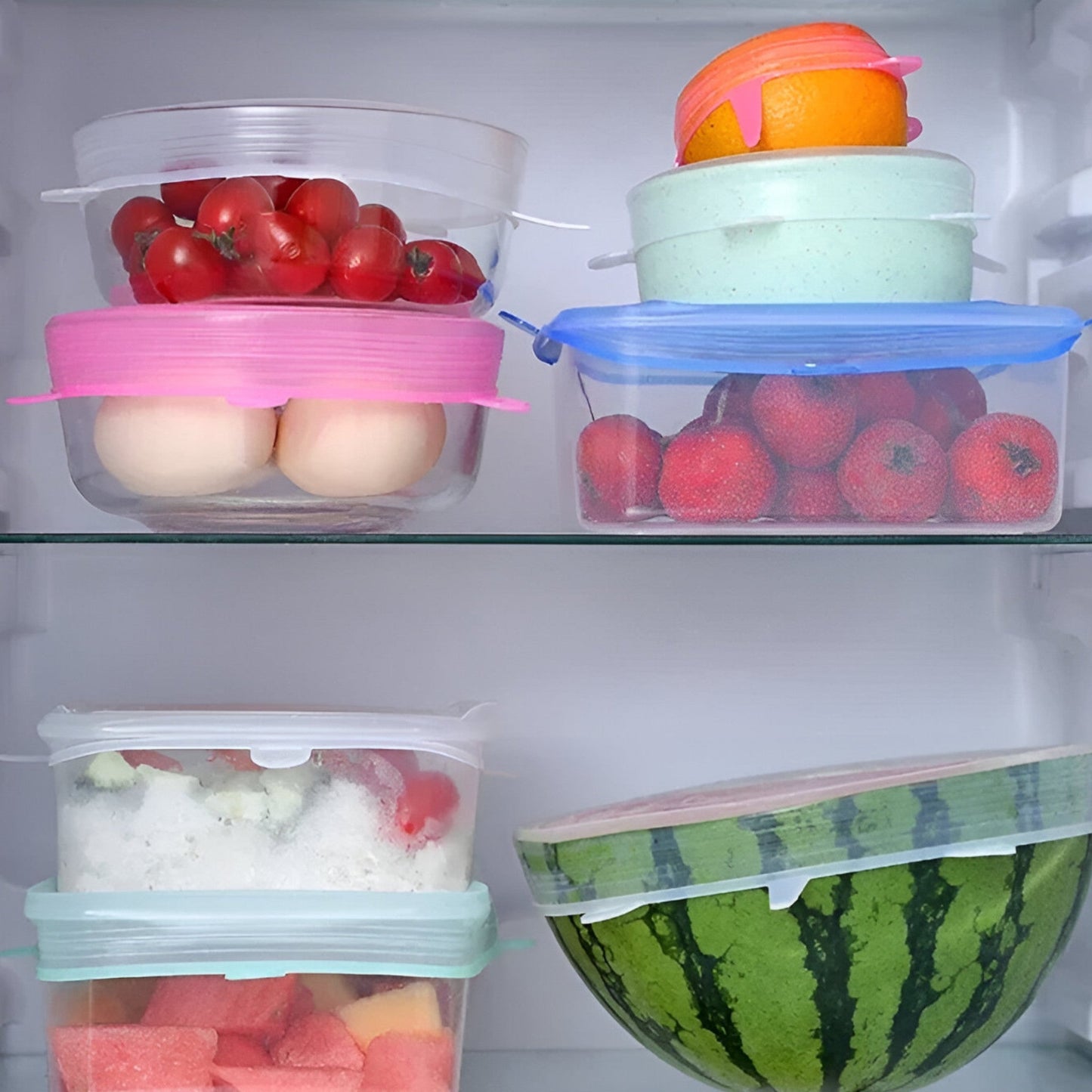 SealFresh™ | Silikon, wiederverwendbare Lebensmittelabdeckungen