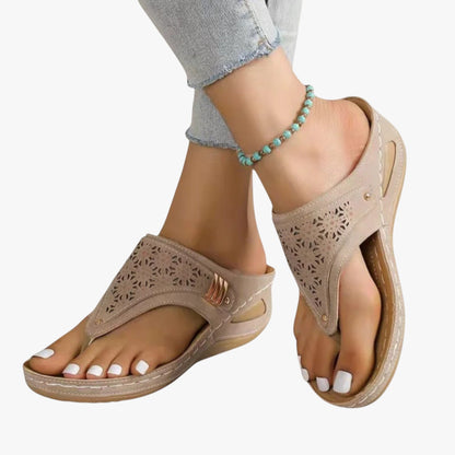 Julia | Damen Orthopädische Sandalen Weich, Rutschfest und mit Sommerabsatz