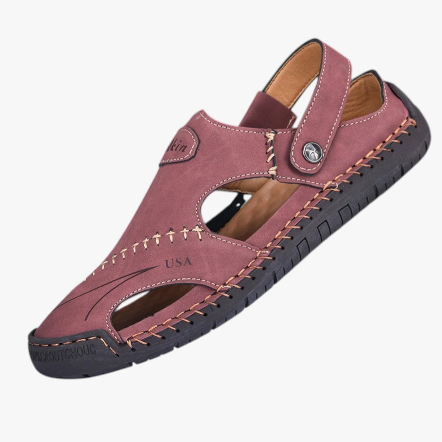 Owen | Herren-Sommersandalen - Atmungsaktives Leder und rutschfeste Sohle für einen stilvollen Akzent