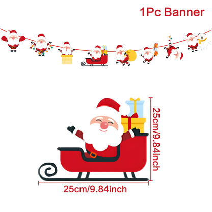 MerryBanner | Weihnachtsbanner-Girlande – verleihen Sie Ihrem Zuhause eine festliche Note