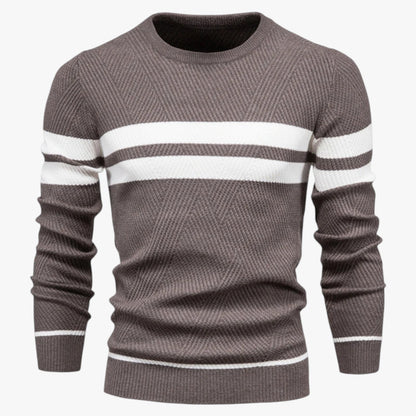 Adam | Eleganter Männer-Sommerpulli mit warmem, schlankem Schnitt und floraler Stil