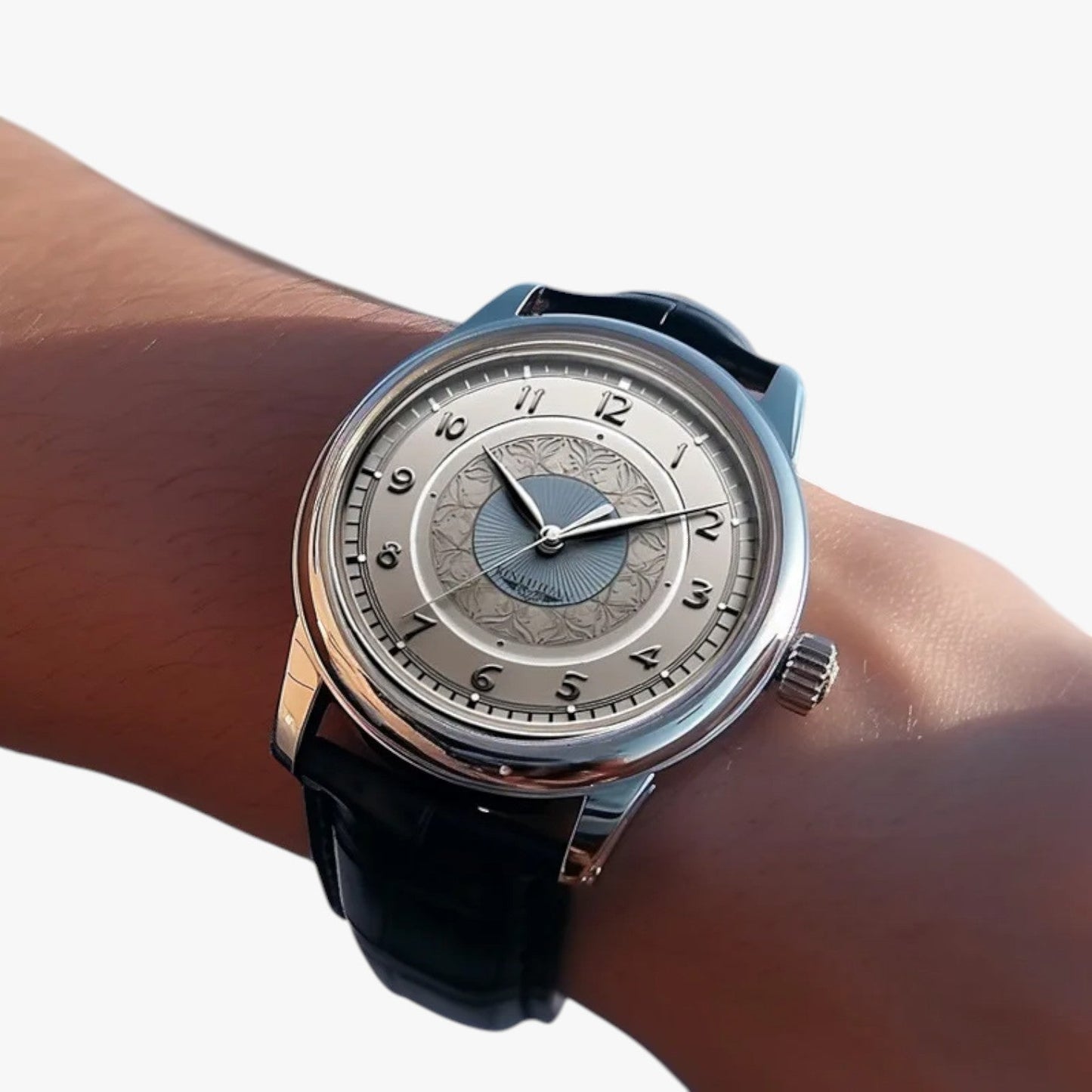 Simon | Herrenarmbanduhr aus Leder im Businessstil wasserdicht