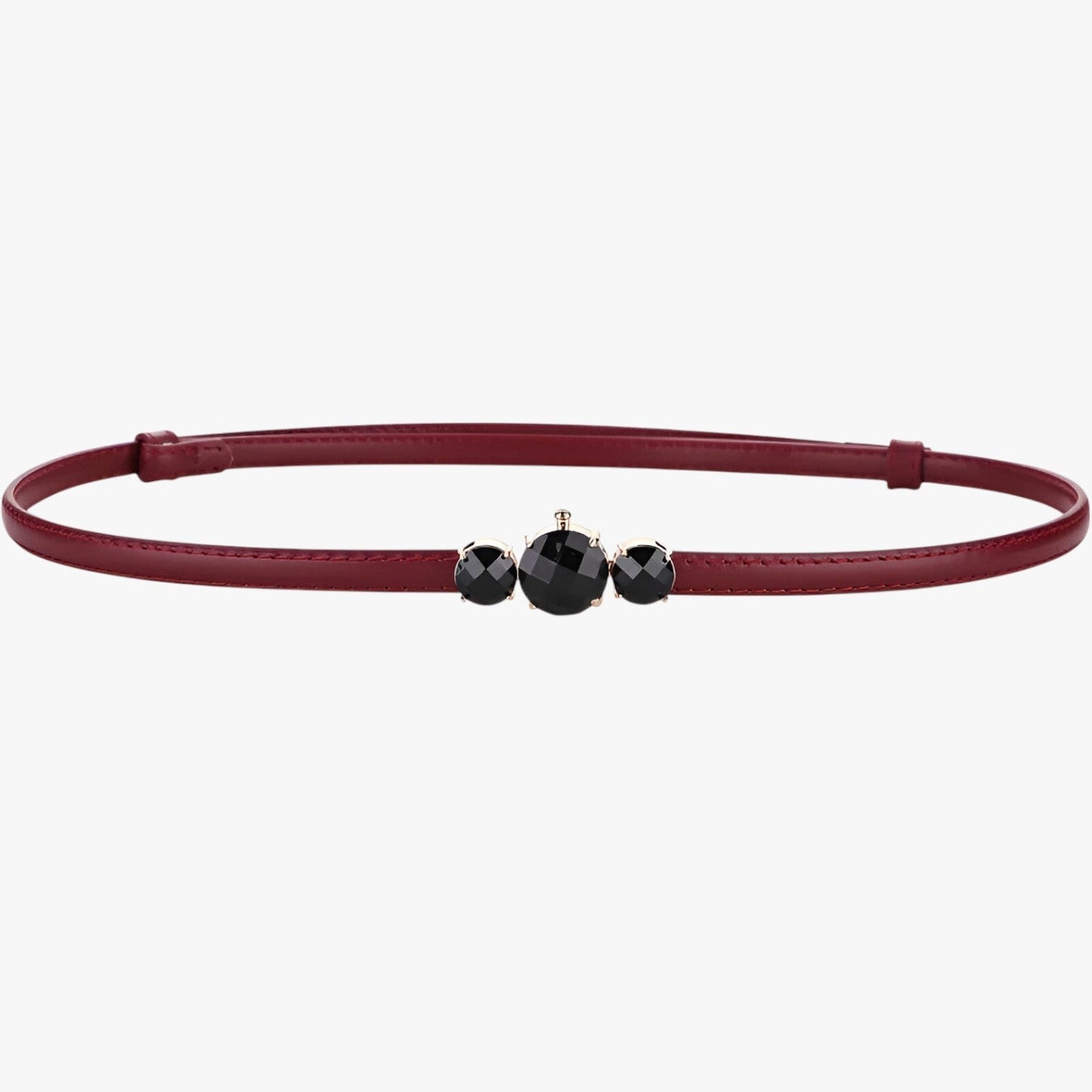 Caesy | Schmale Taille aus echtem Leder - Verstellbare Eleganz