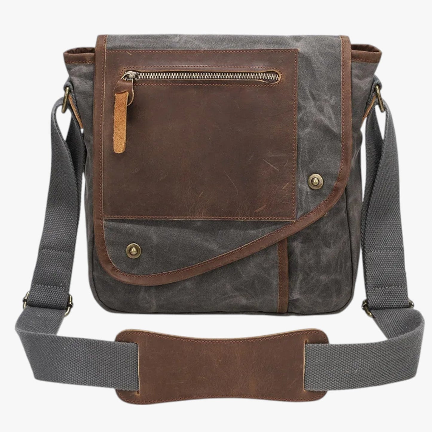 Alex | Vintage RFID-geschützte und wasserdichte Schultertasche