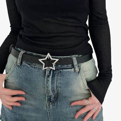 Evie | Y2K Gürtel mit Strass für Jeans