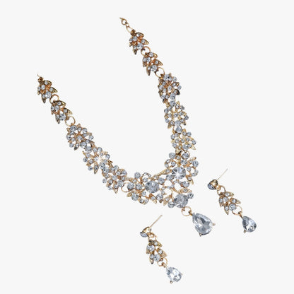 Diana | Elegantes Kristall-Schmuckset in Rot für Hochzeiten und Feiern