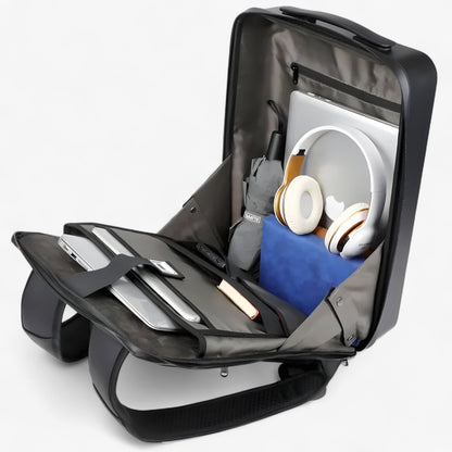 Gabi | Nachhaltiger mehrfarbiger Rucksack mit USB-Anschluss