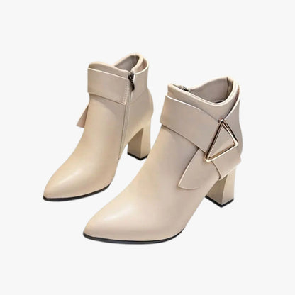 Kayla | Wasserdichte Stiefeletten mit Absatz: Eleganz und Komfort für jede Saison