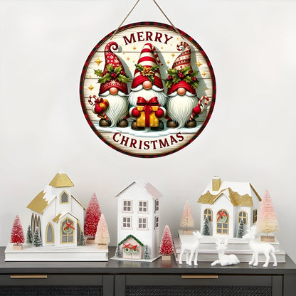 Holz Weihnachtsgnom Paneel - Fügen Sie einen fantasievollen Touch hinzu